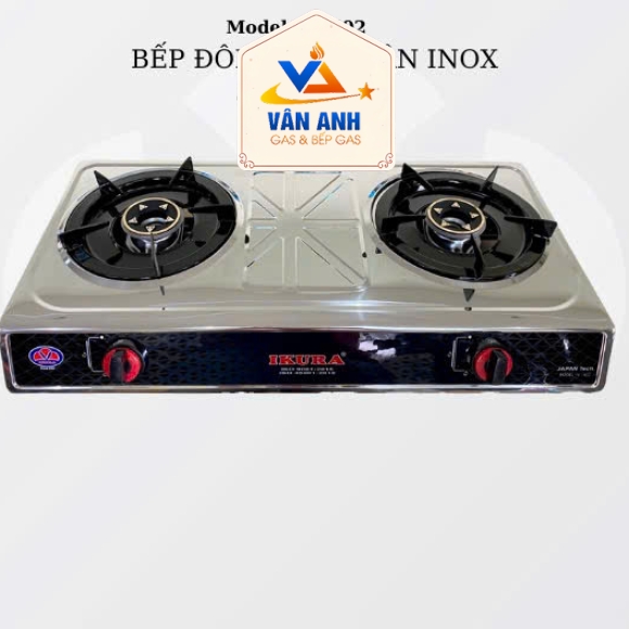 Bếp Gas gia đình Inox Ikura 602 (họng inox)